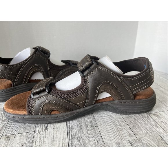 Nunn Bush - Men Size 13M Memory Foam Dual Comfort Brown 2 Strap Sandals NEW main image 10